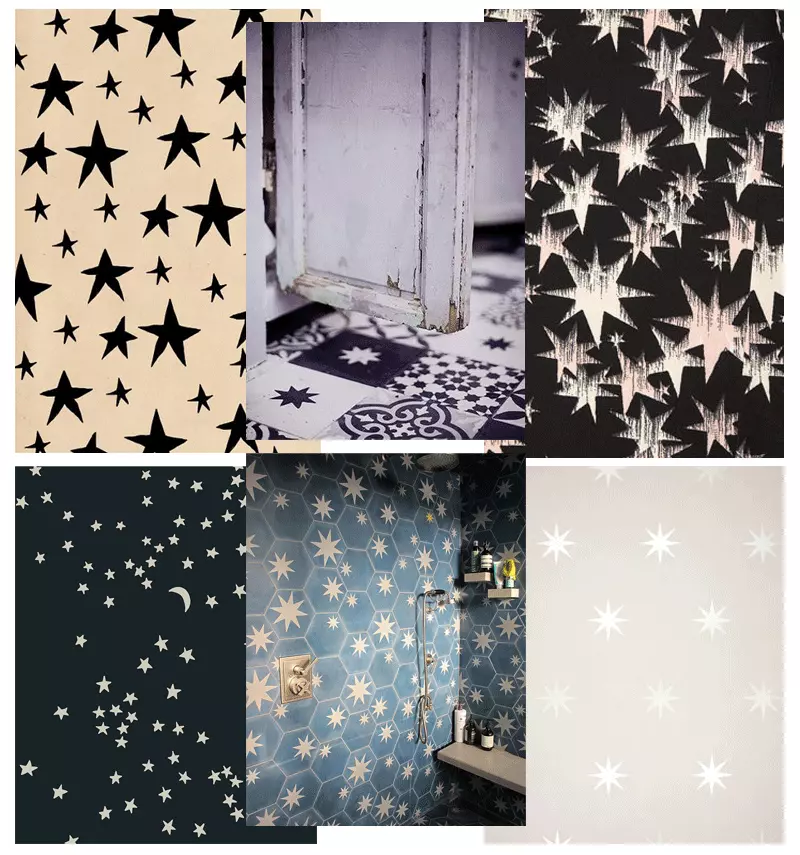 Starry Eyed Patterns Stars-Montage