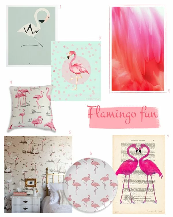 Flamingo moodboard