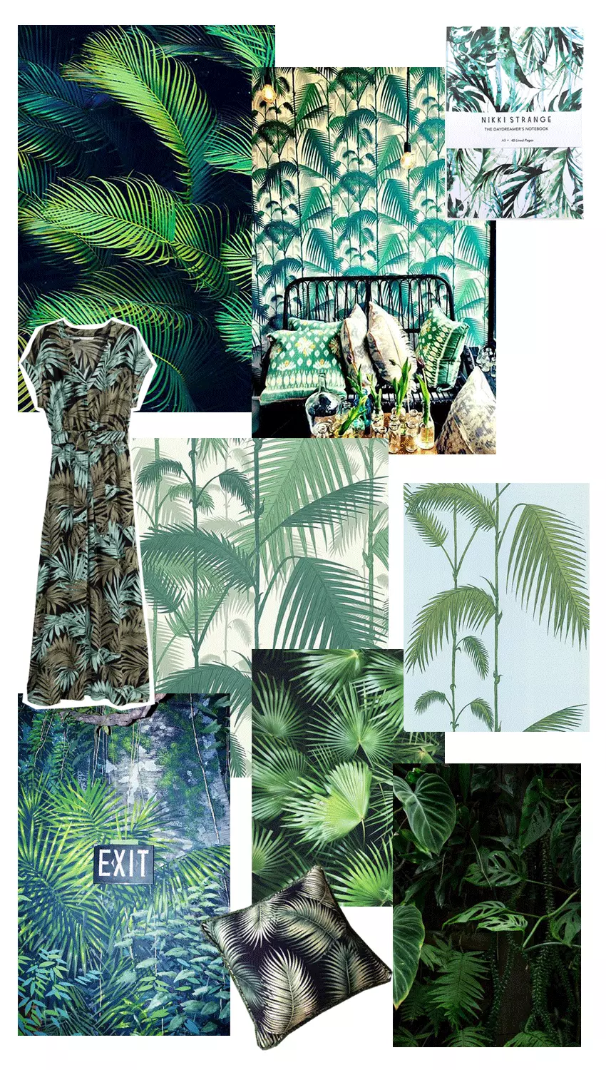Tropical-leaves-montage